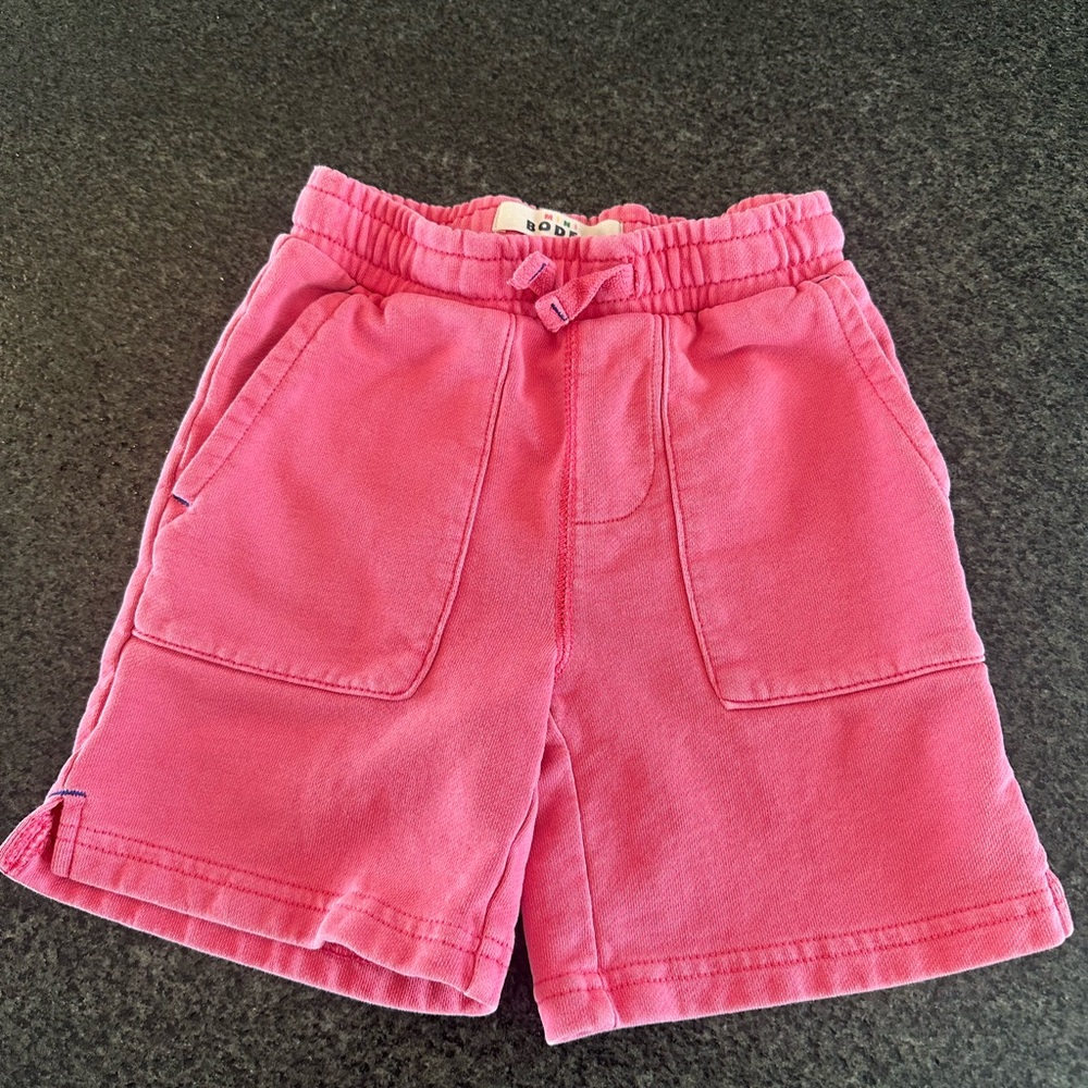 Unisex Boys or Girls Mini Boden Pink Shorts size 4